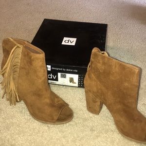 DV designed by dolce vita fringe booties- size 10